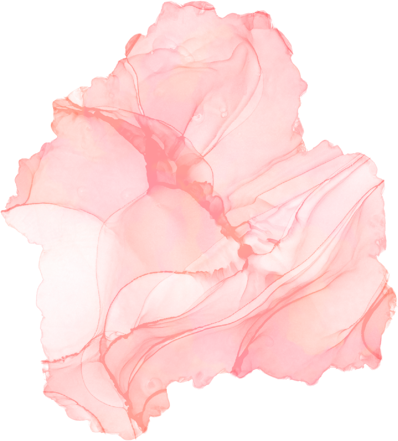 Pink alcohol ink splash